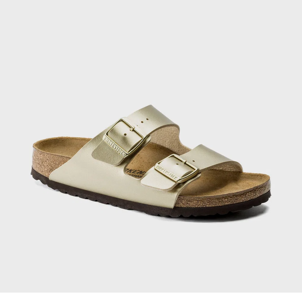 Мужские сандалии Arizona Birko-Flor золотые Regular от Birkenstock