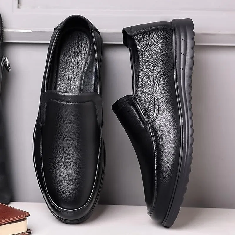 Лоферы мужские кожаные Formal Loafers, Black UOPYNE — фото 3