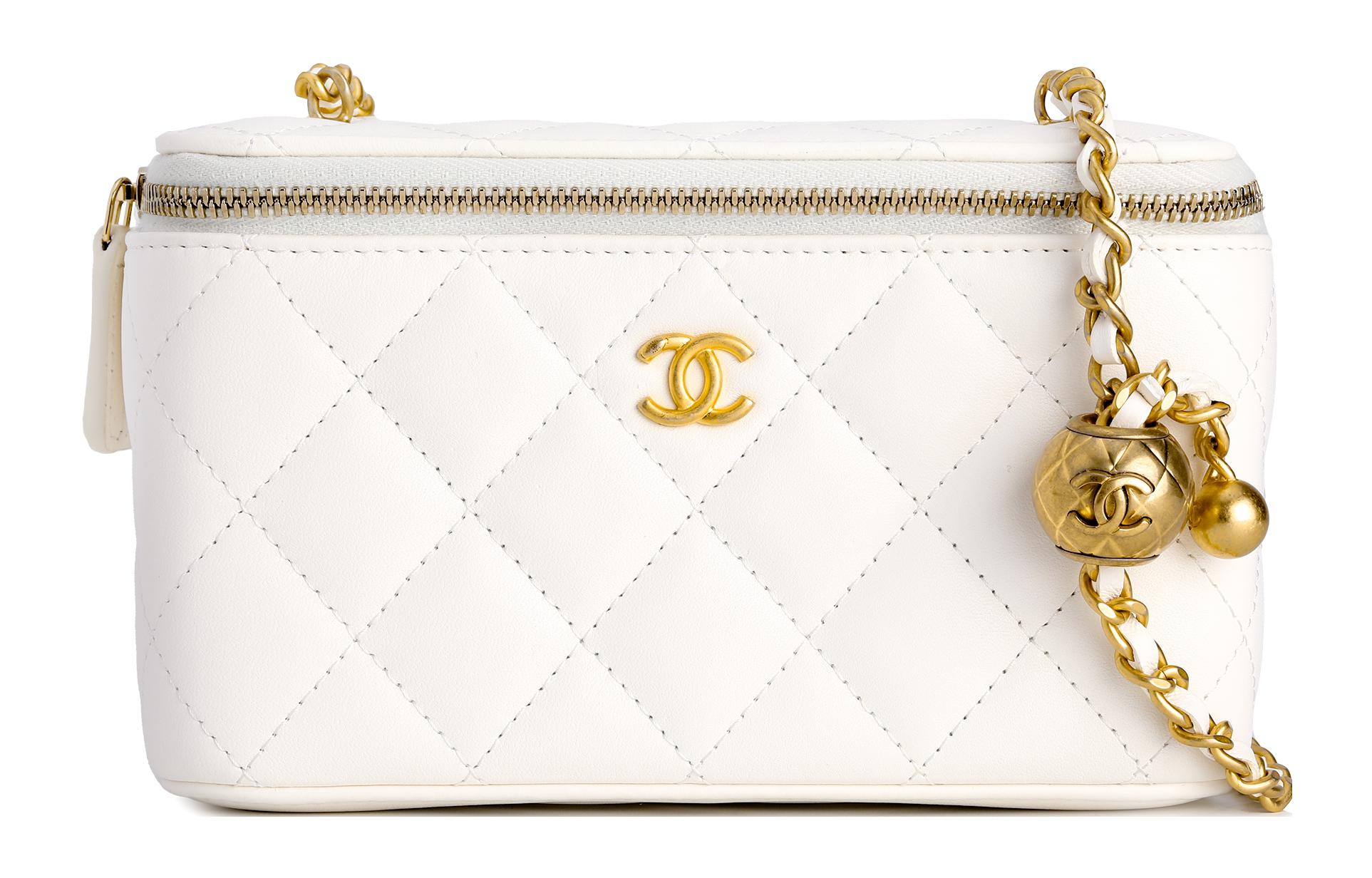 

CHANEL Овчинная сумка-коробка Плечевая сумка Кроссбоди классическая женская белая