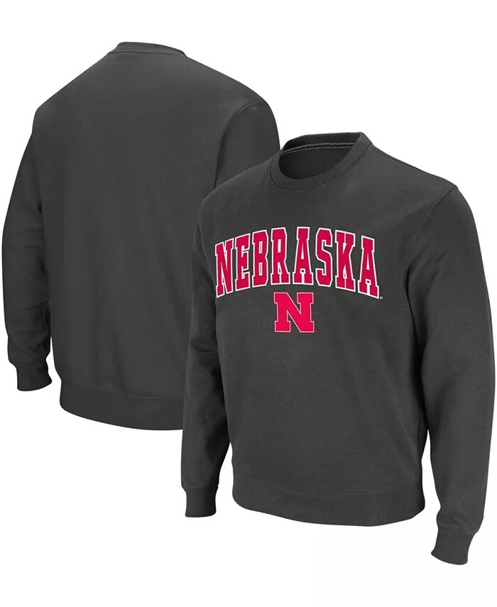 

Мужская толстовка-пуловер Nebraska Huskers Arch & Logo Colosseum, серый