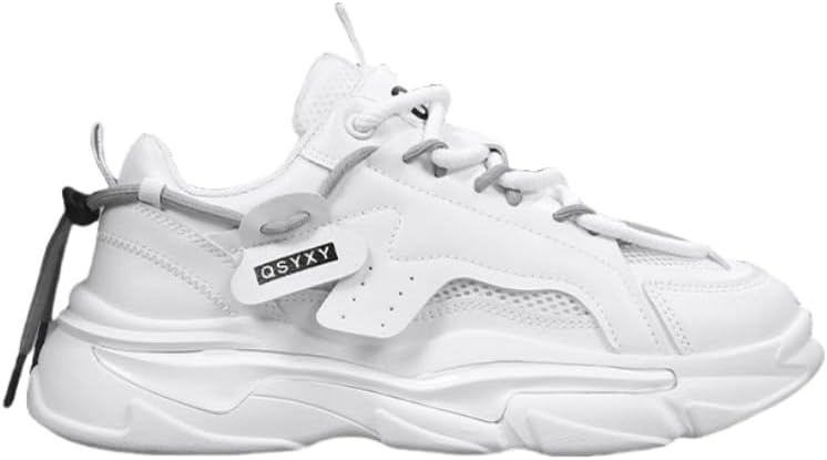 

Мужские стильные массивные кроссовки - удобные, нескользящие спортивные кроссовки с шнуровкой, для активного отдыха и спорта, Современные кроссовки для пап, Поддерживающие кроссовки Hoalox, белый