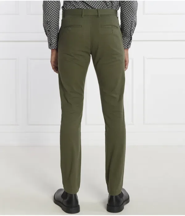 Брюки чинос slim fit Tommy Hilfiger, зеленый — фото 4