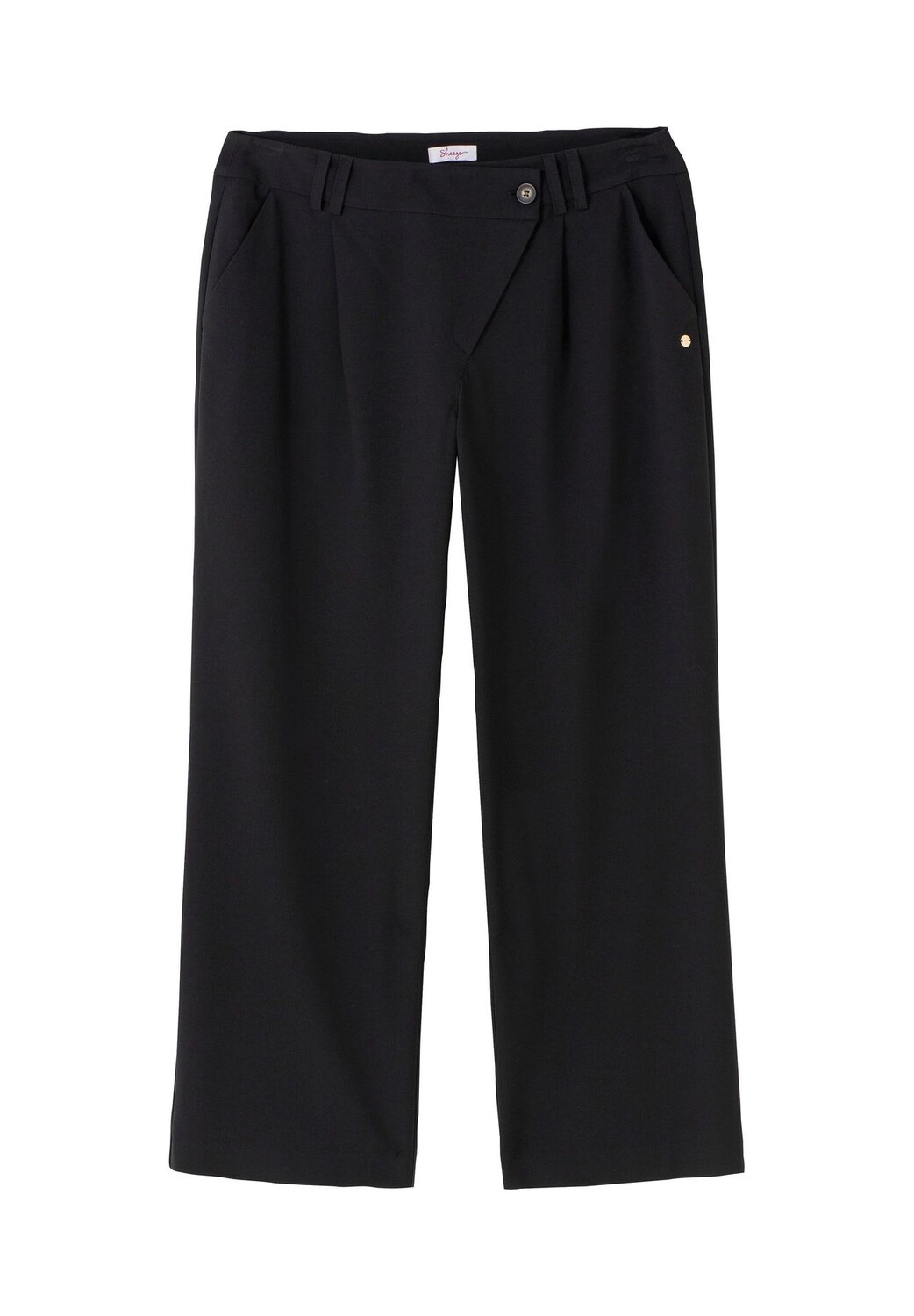 

Брюки «Die Weite» с асимметричной застежкой sheego, черный