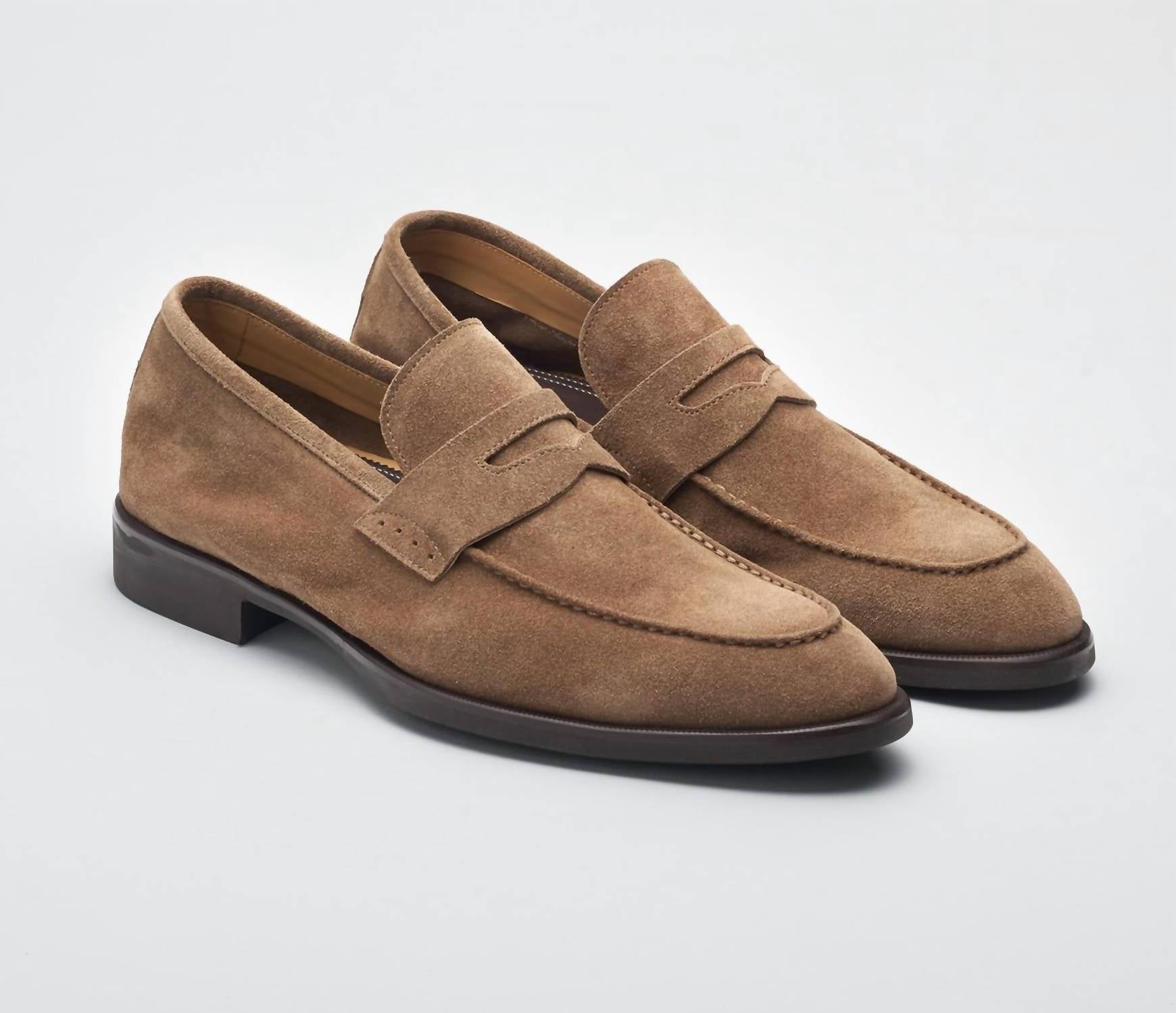 

Мужские замшевые лоферы Sc524 Farro в коричневом цвете Scarpe di Bianco