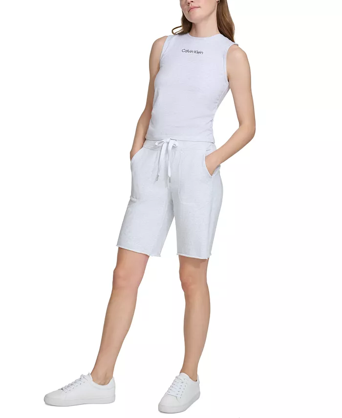 

Женские спортивные шорты на завязках Calvin Klein, белый