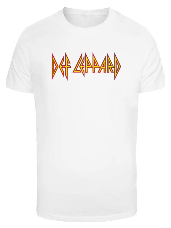 

Футболка F4NT4STIC T-Shirt Def Leppard Shatter Logo, белый