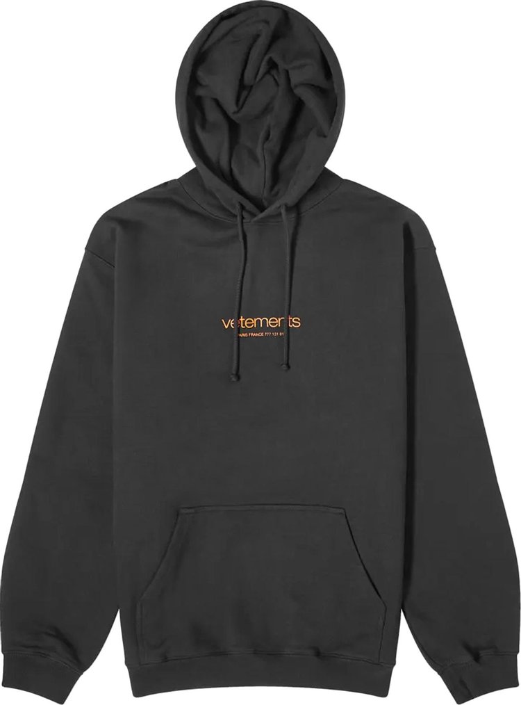 

Худи Vetements Urban Logo 'Black', черный