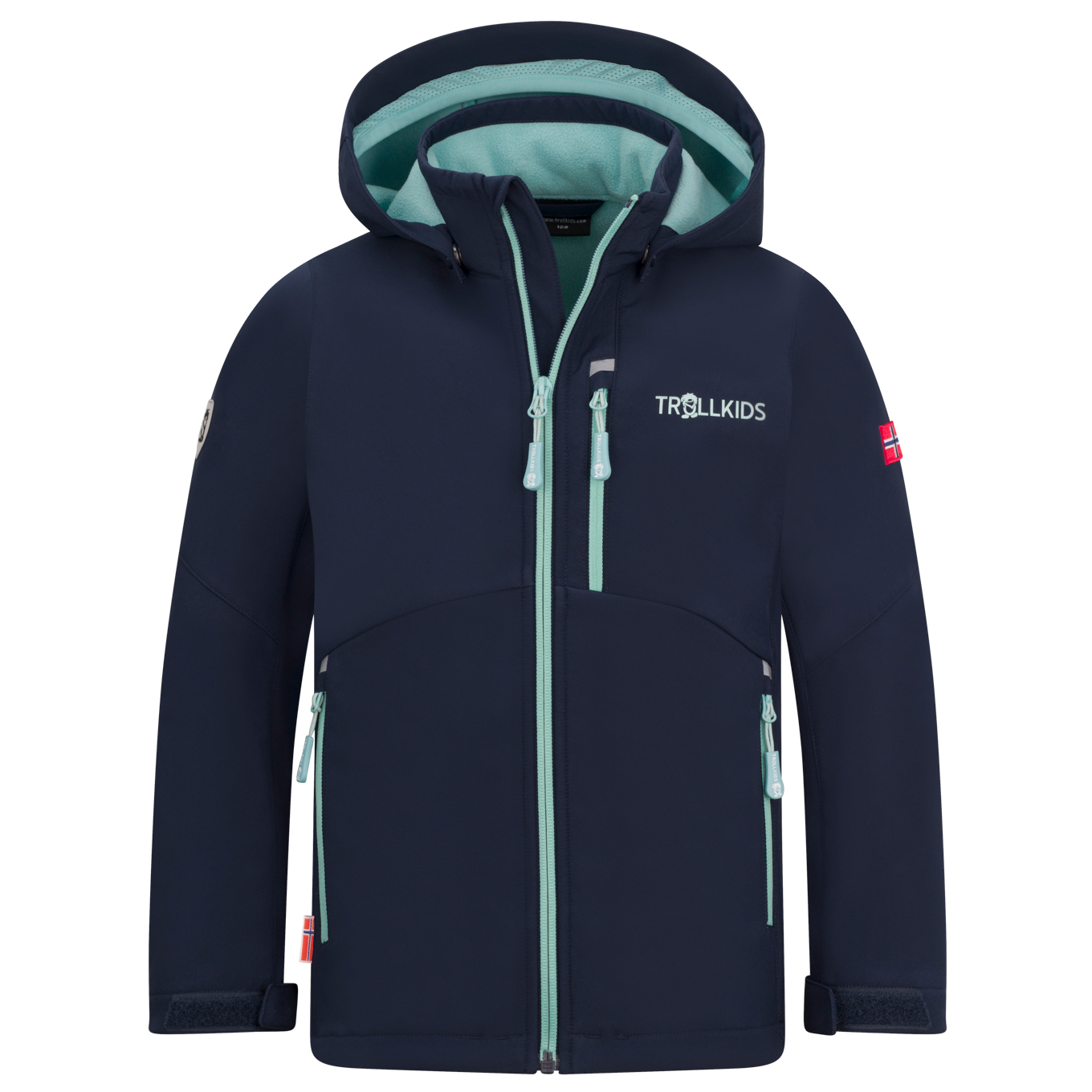 

Куртка из софтшелла Trollkids Girl's Balestrand, цвет Navy/Aqua