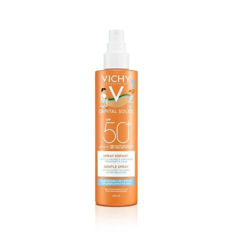 

Vichy Capital Soleil Spray Kid Water Resist 50+ 200 мл Детская защита от солнца