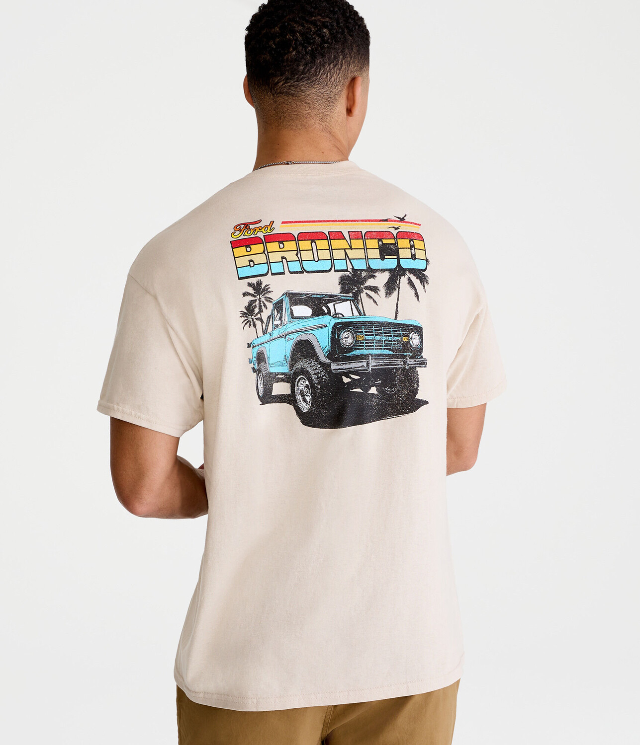 

Футболка с графическим рисунком Ford Bronco Aeropostale, коричневый