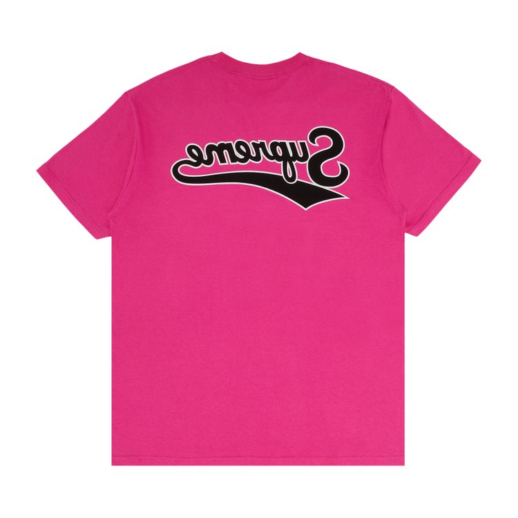 

Футболка Supreme Backwards Tee, цвет Fuchsia