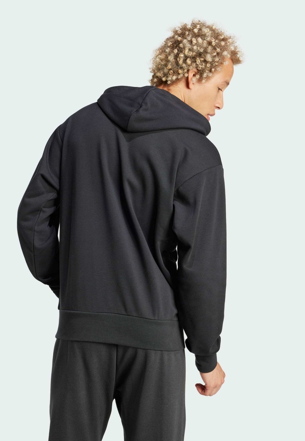 Толстовка с капюшоном ESSENTIALS BIG LOGO adidas Sportswear, черный — фото 2