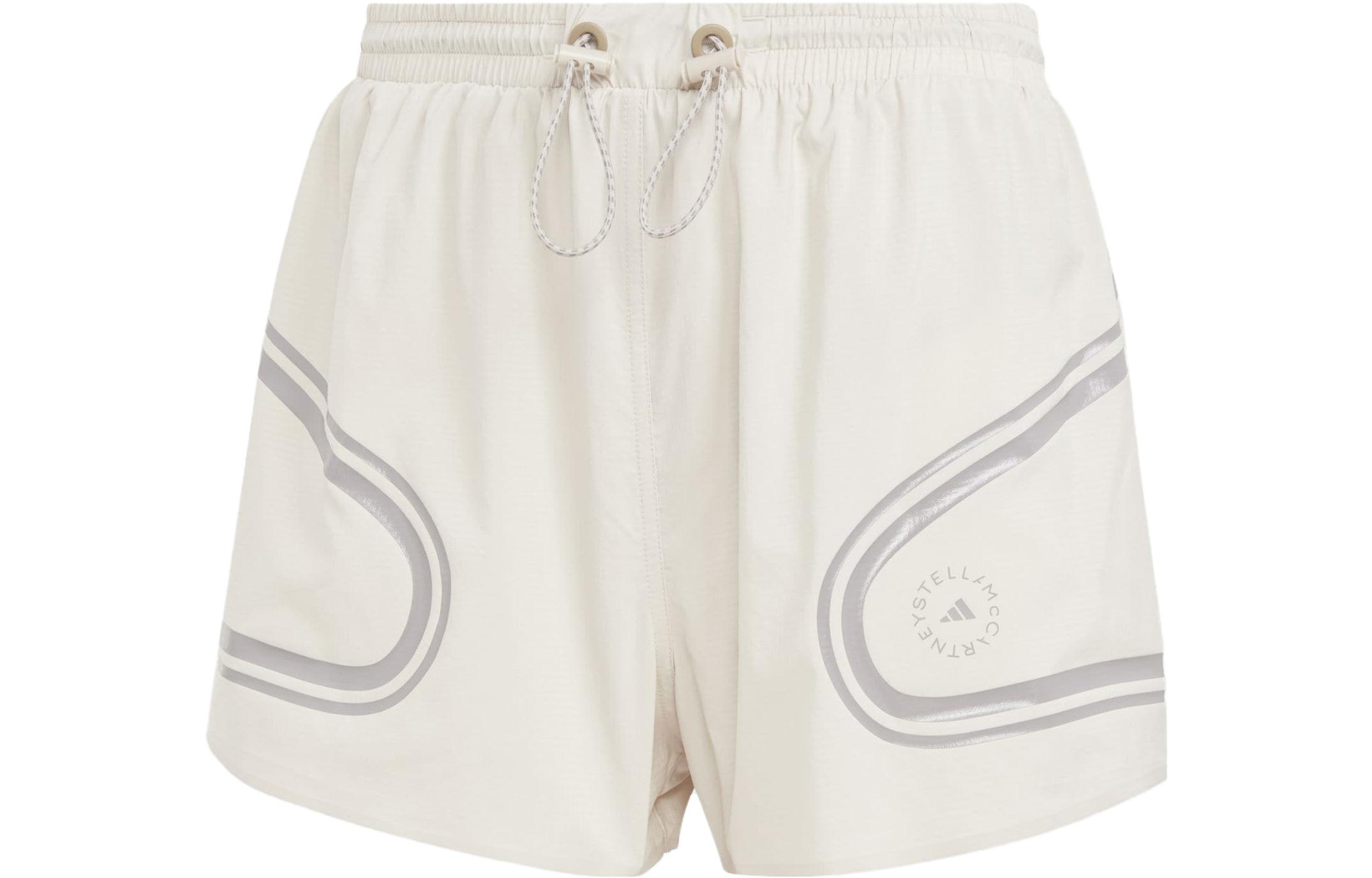 Футболка Stella McCartney X Stella McCartney Co titled Series Спортивные эластичные шорты мид-райз Женские Ecru Adidas — фото 2