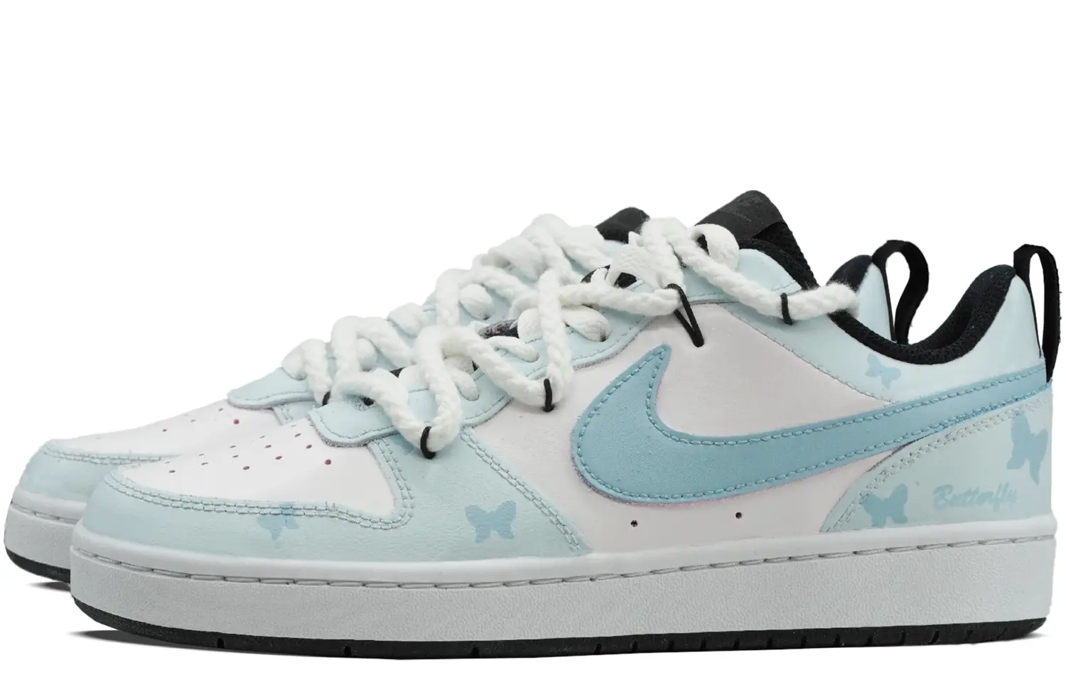 

Кроссовки Nike Court Borough Skateboarding Shoes Women's Low-top Lost Butterfly, цвет Lost Butterfly