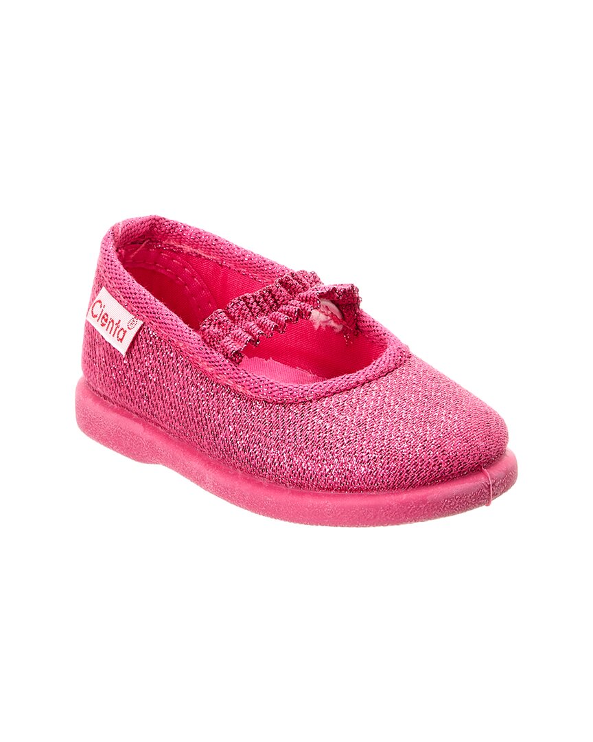 

Туфли-лодочки Cienta Glitter Canvas Slip-On, розовый