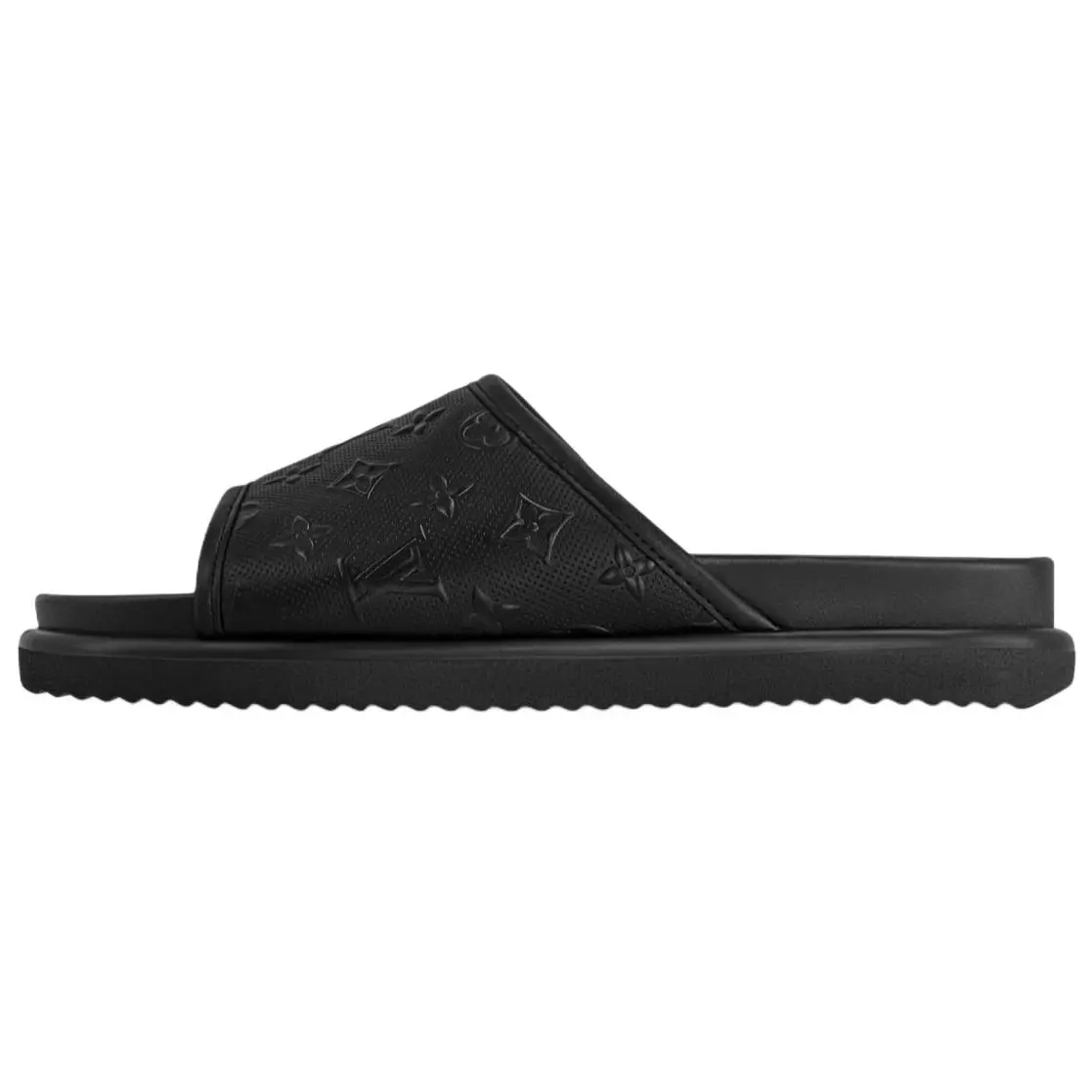 

LOUIS VUITTON Сандалии-слайдеры Miami Slip, мужские, черные