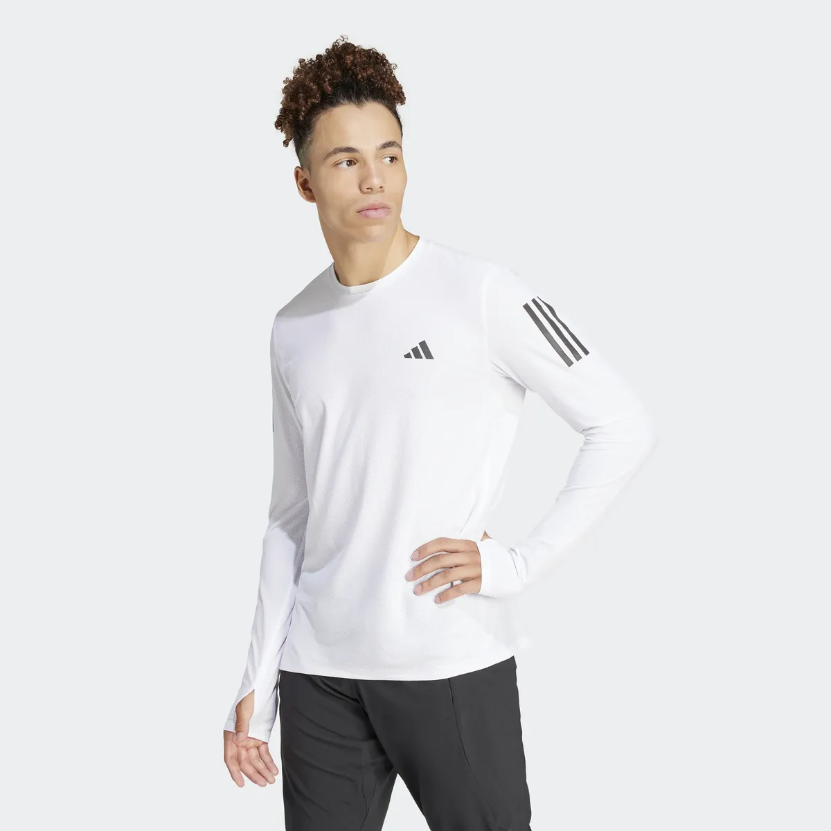 

Футболка для бега adidas Performance "OTR B LS", белый