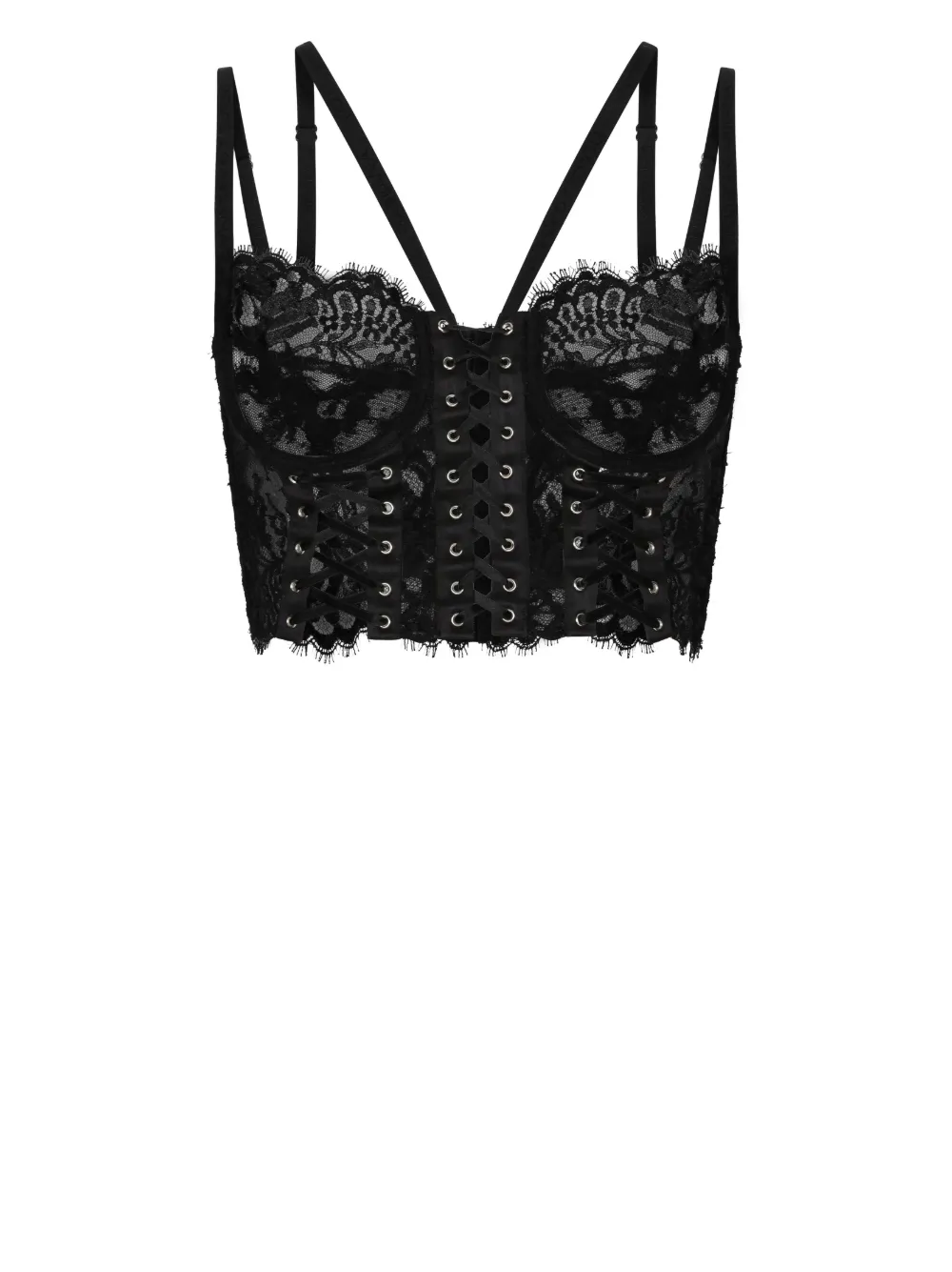 

Корсет с кружевом DOLCE & GABBANA, черный