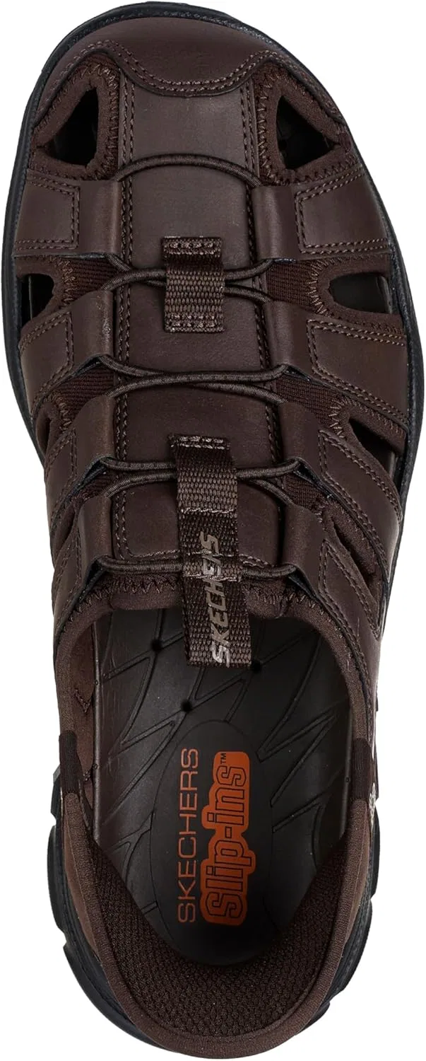 Мужские сандалии Skechers Hands Free Slip-Ins Revolted SS, Chocolate — фото 4