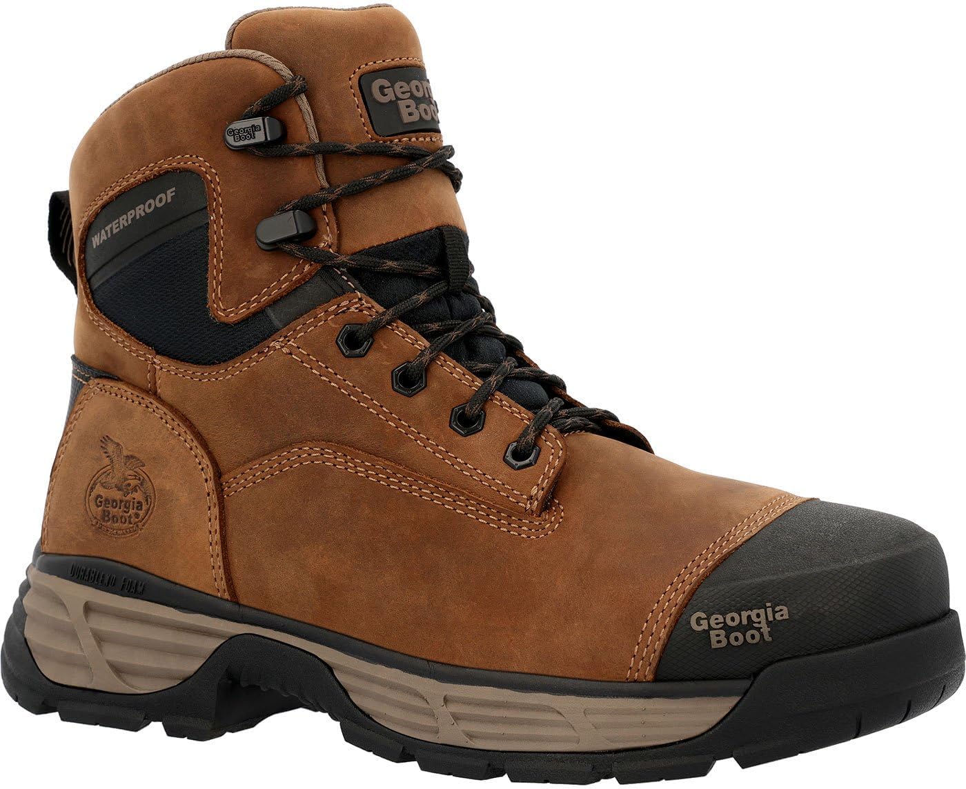 

Ботинки Georgia Boot Durablend Edge 6 с водонепроницаемым верхом и металлическим носком, коричневый