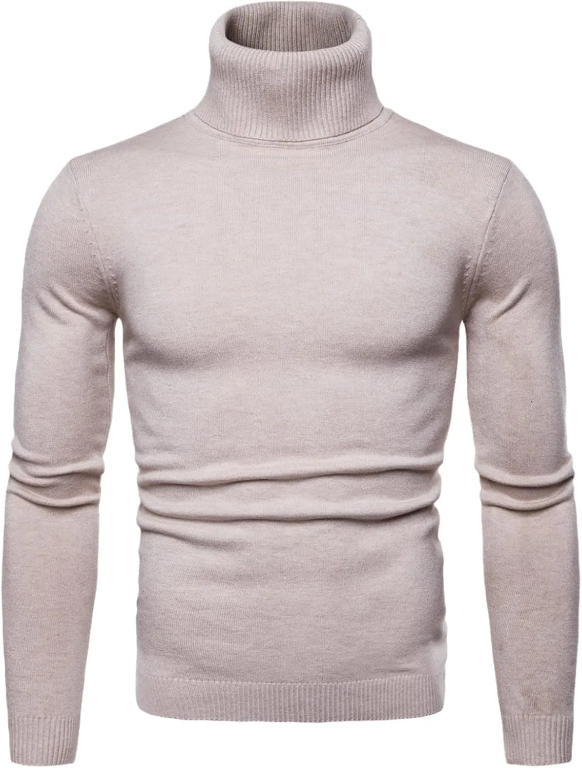 

Мужской теплый водолазка Slim Fit вязаный свитер HOURVNEI