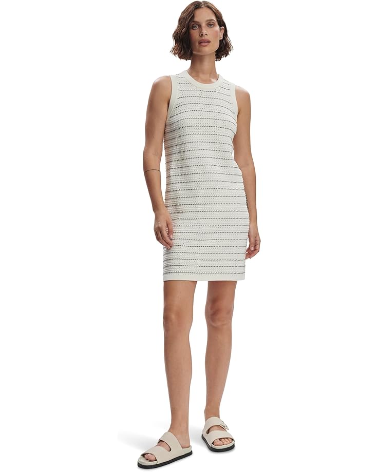

Платье Varley Mindy Contrast Stitch Knit Dress, цвет Egret