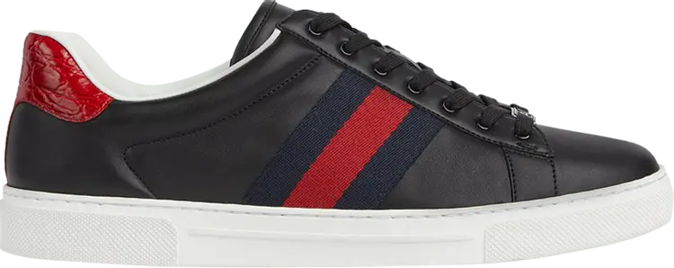 

Кроссовки Gucci Ace 'Black Blue Red', черный, Серый, Кроссовки Gucci Ace 'Black Blue Red', черный