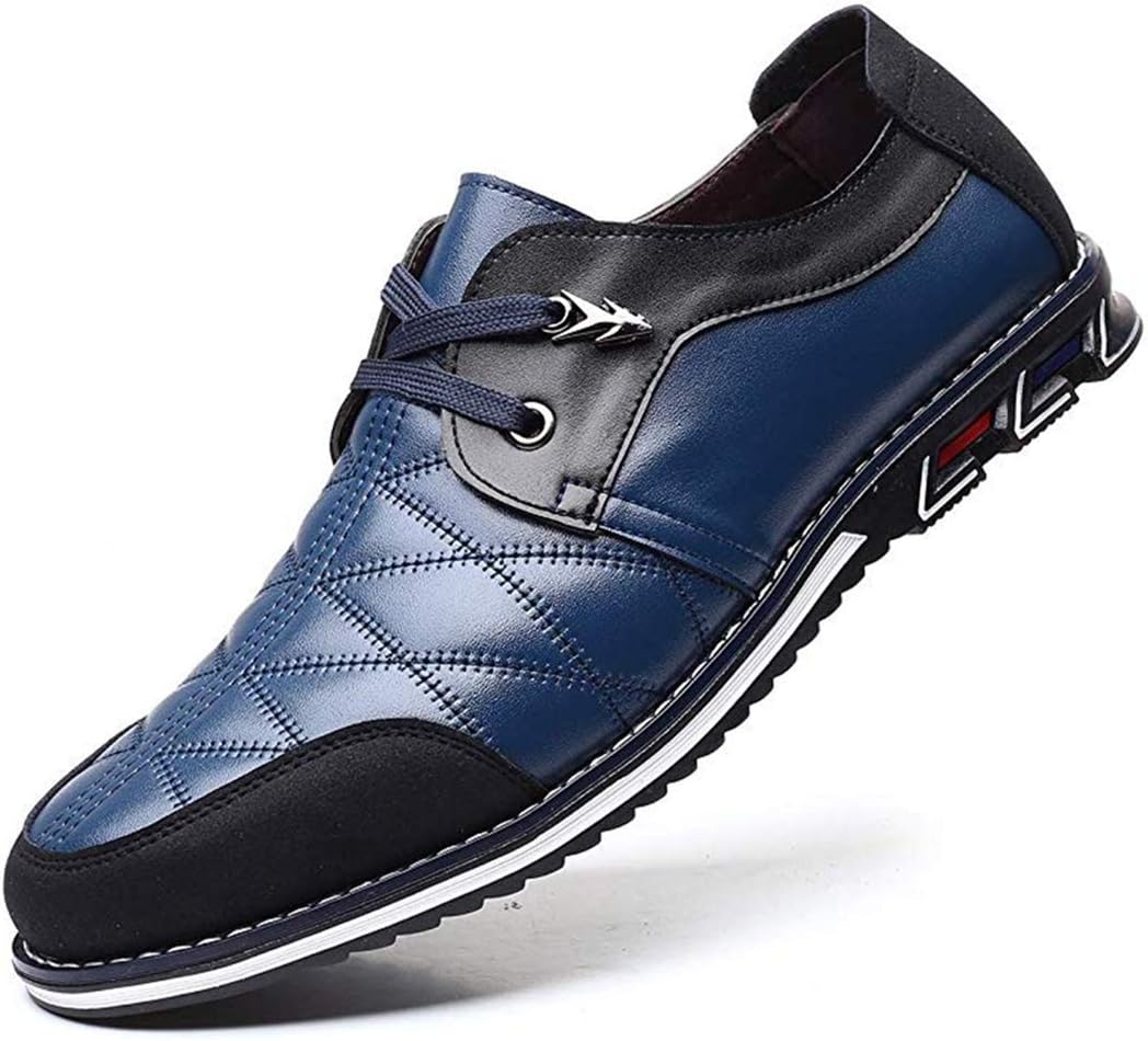 

Мужские повседневные комфортные модные туфли-лоферы Asifn, дышащие, с шнуровкой, для вождения, бизнеса, офиса, на открытом воздухе, из роскошной кожи, синий