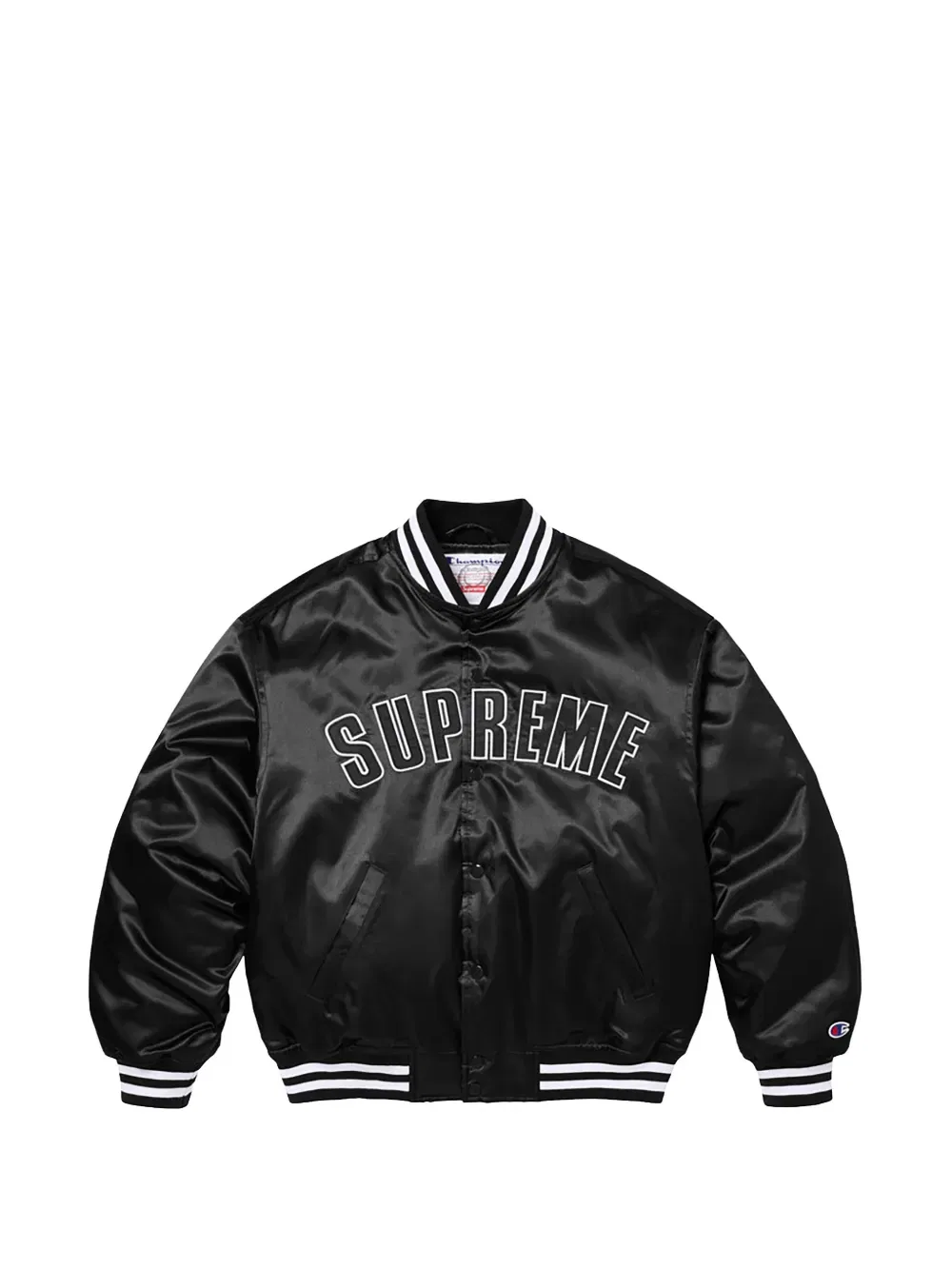 Атласная университетская куртка X Champion Supreme, черный