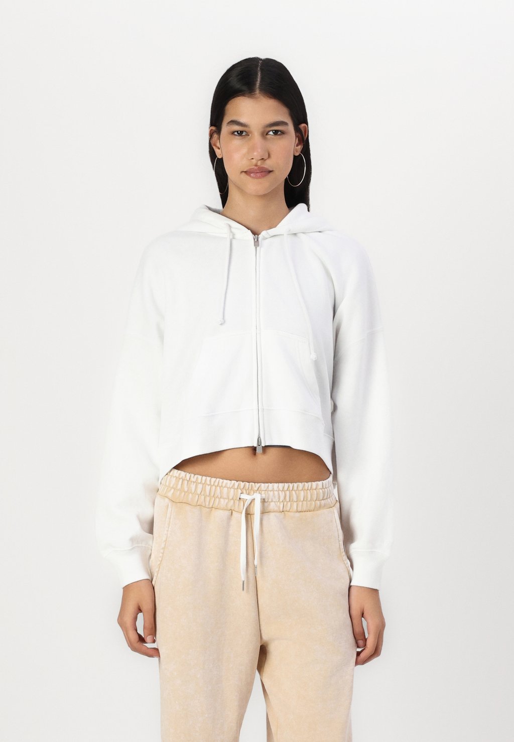 

Толстовка на молнии BRANDED BOXY GLOBAL Hollister Co., белый