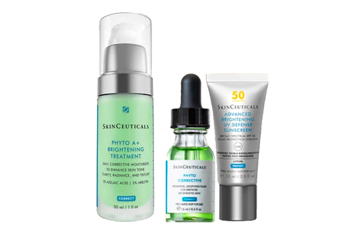 Набор для ухода за кожей Unisex SKINCEUTICALS, color correction serums lotion 30ml+color correction serums 15ml+sun protection small silver umbrella 15ml — фото 2