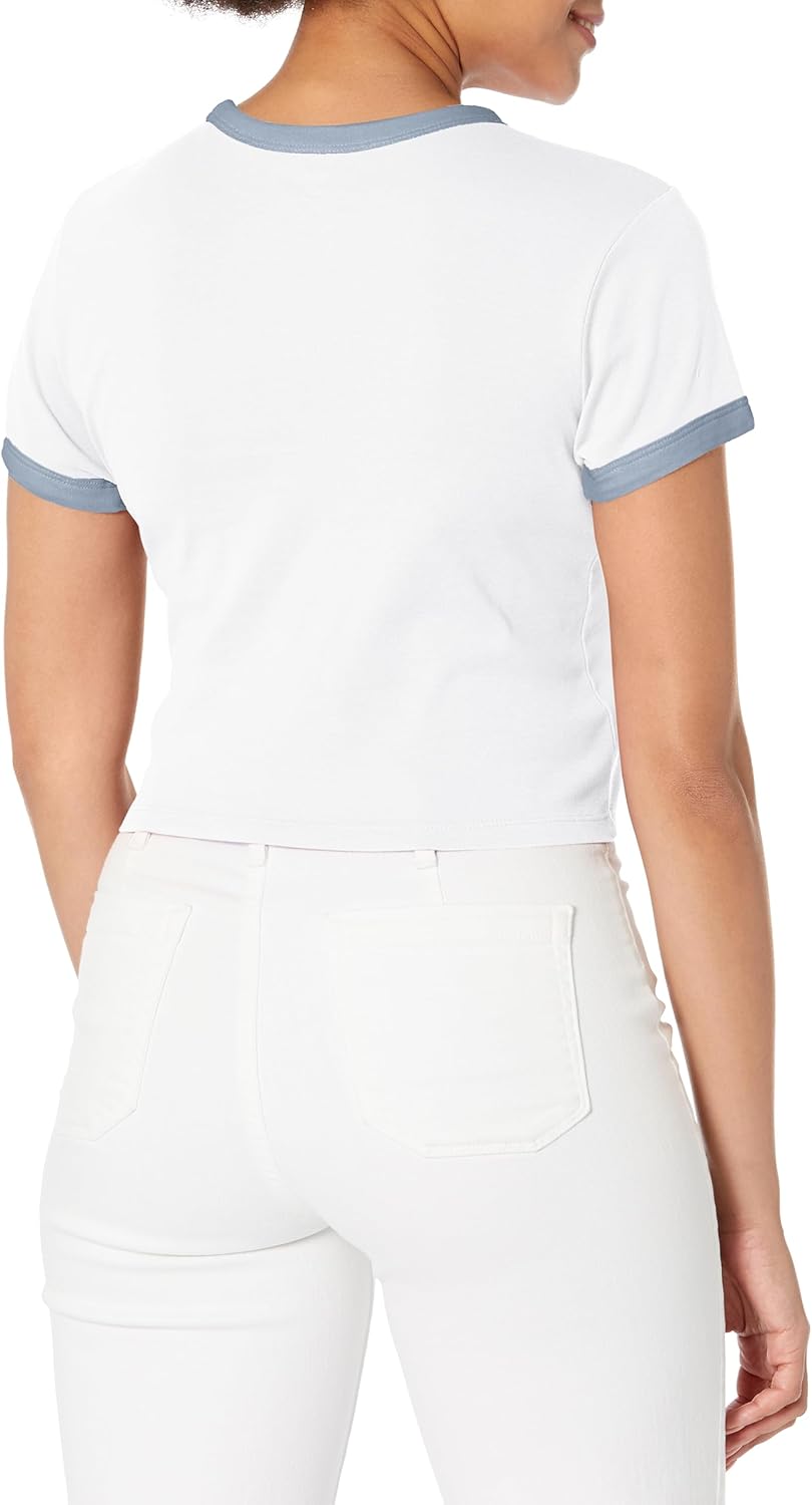 Женская мини-футболка Levi's Graphic Ringer, Harper Geo Batwing Bright White — фото 2