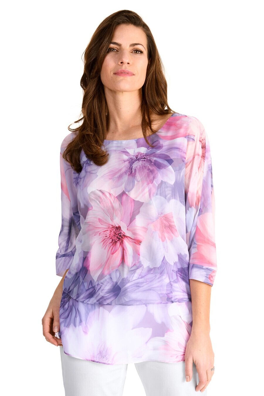 

Топ HERMANN LANGE Collection Shirt, фиолетовый