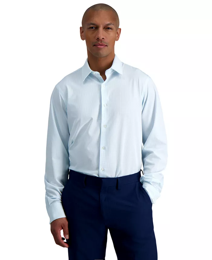 

Мужская рубашка Smart Wash Slim Fit Haggar, синий