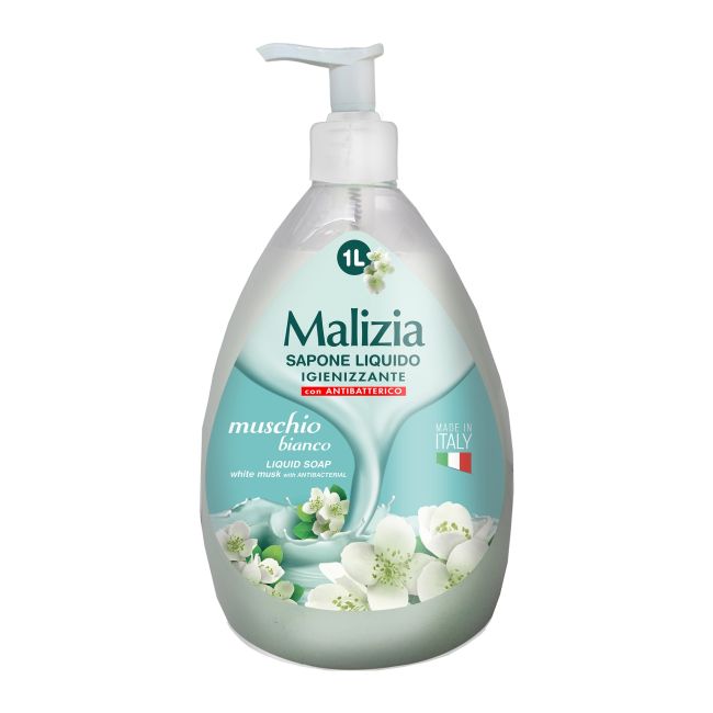 

Жидкое мыло с белым мускусом Malizia, 1000 мл