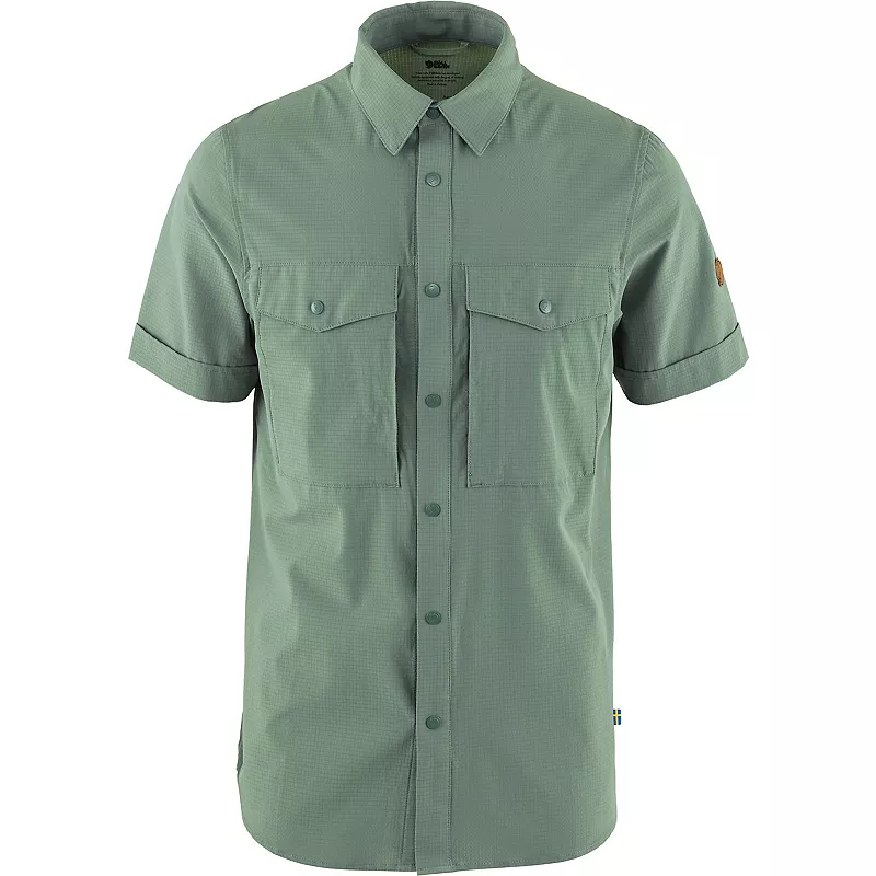 

Мужская рубашка Fjallraven Abisko Trekking SS, цвет Patina Green