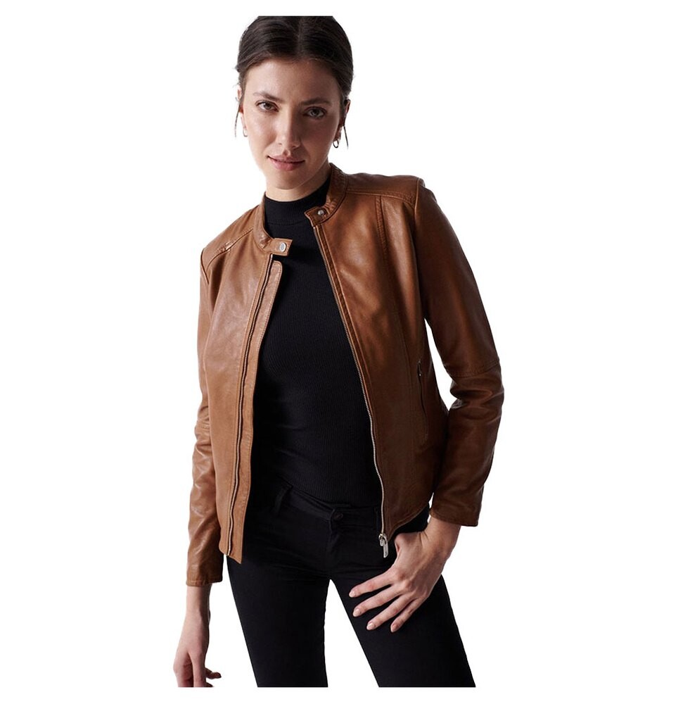 

Куртка Salsa Jeans Basic Leather, коричневый
