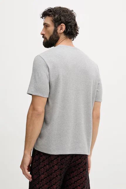 Футболка мужская Waffle T-Shirt BOSS, серый — фото 3