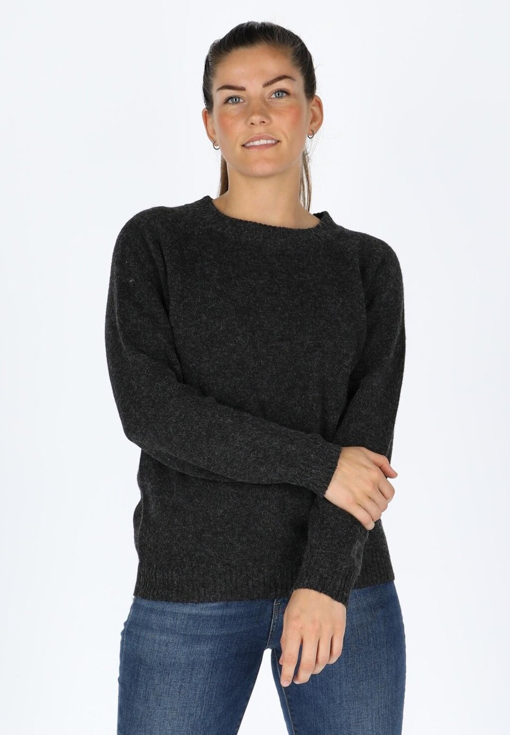 

Вязаный свитер MAINE PULLOVER W Seaside, цвет dk grey