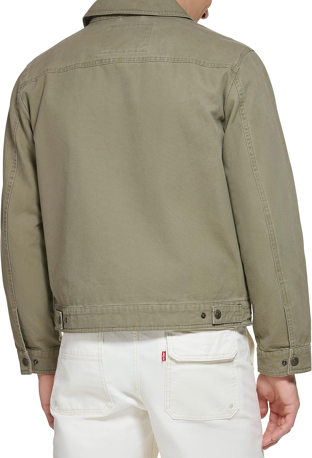 Мужская легкая куртка-рубашка Levi's для дальнобойщиков Levi's, Light Olive Cotton Canvas — фото 3