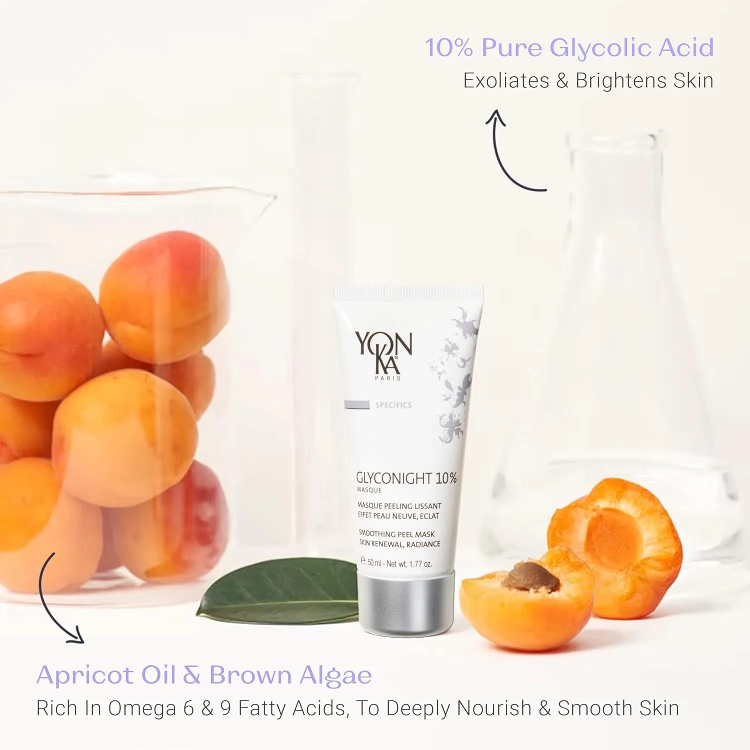 Маска для лица Yonka — Yon-Ka Glyconight % Peel Masque - антивозрастная , способствующая обновлению кожи, 50.18 г — фото 4