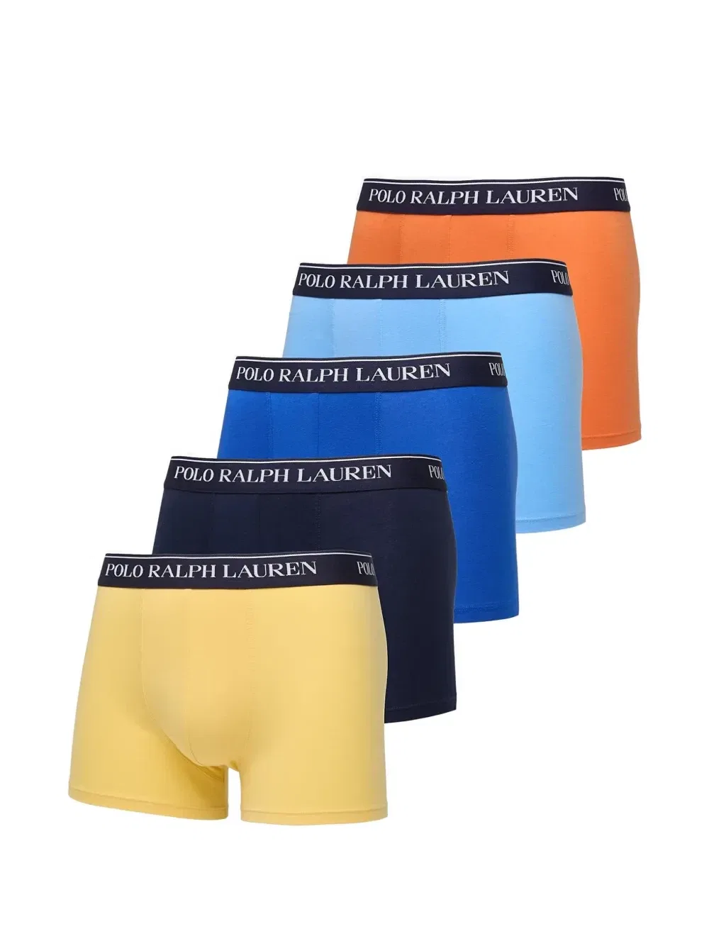 Комплект из пяти боксеров с логотипом POLO RALPH LAUREN, синий
