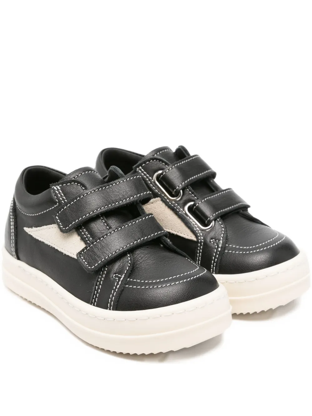

Кроссовки Vintage Sneaks на липучках Rick Owens Kids, черный
