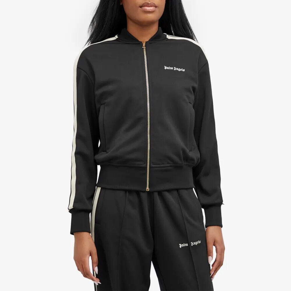 

Palm Angels Классический спортивный бомбер с логотипом, черный