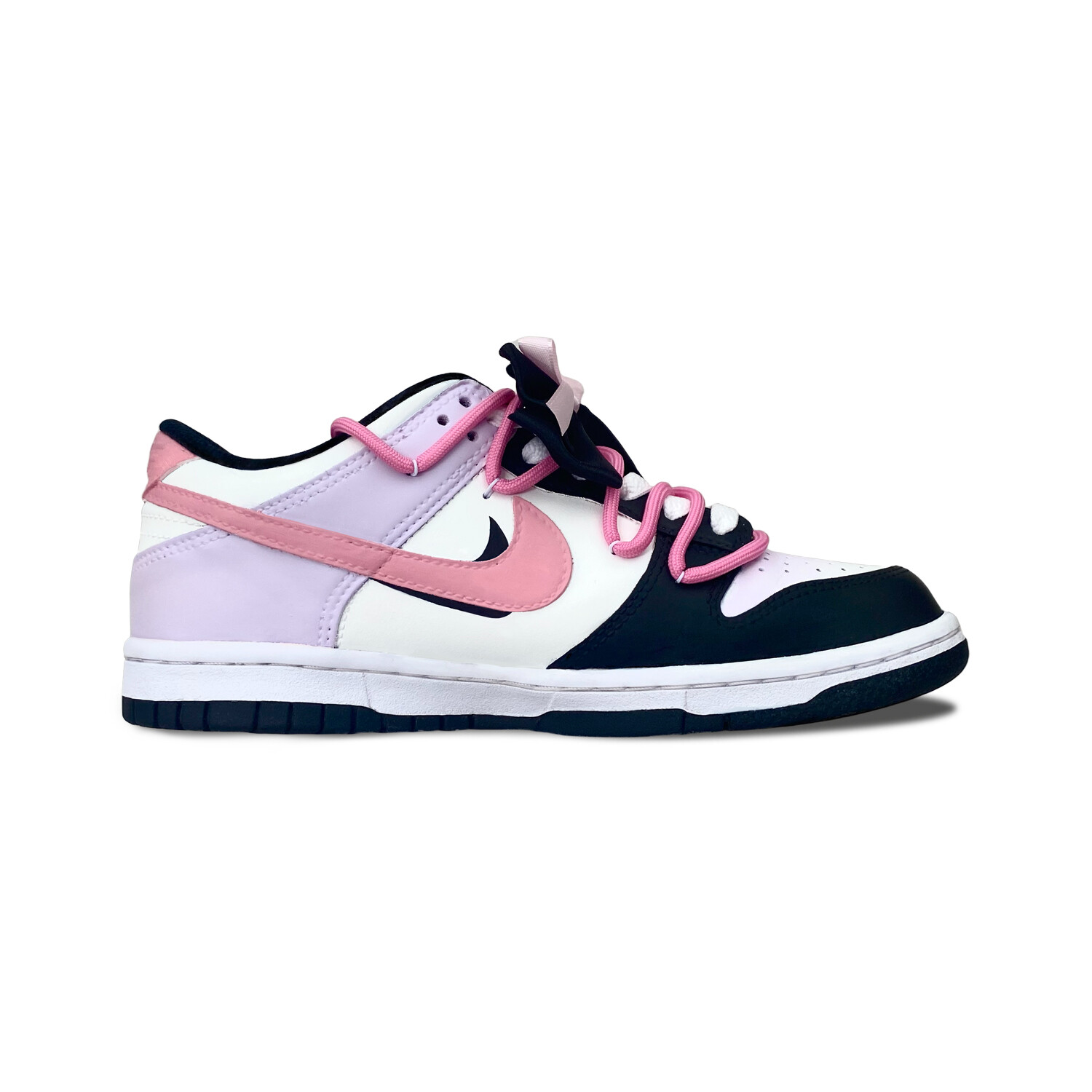 

Кроссовки Nike Dunk Skateboarding Shoes Women's Low-top Black/purple/pink, цвет Light Lavender