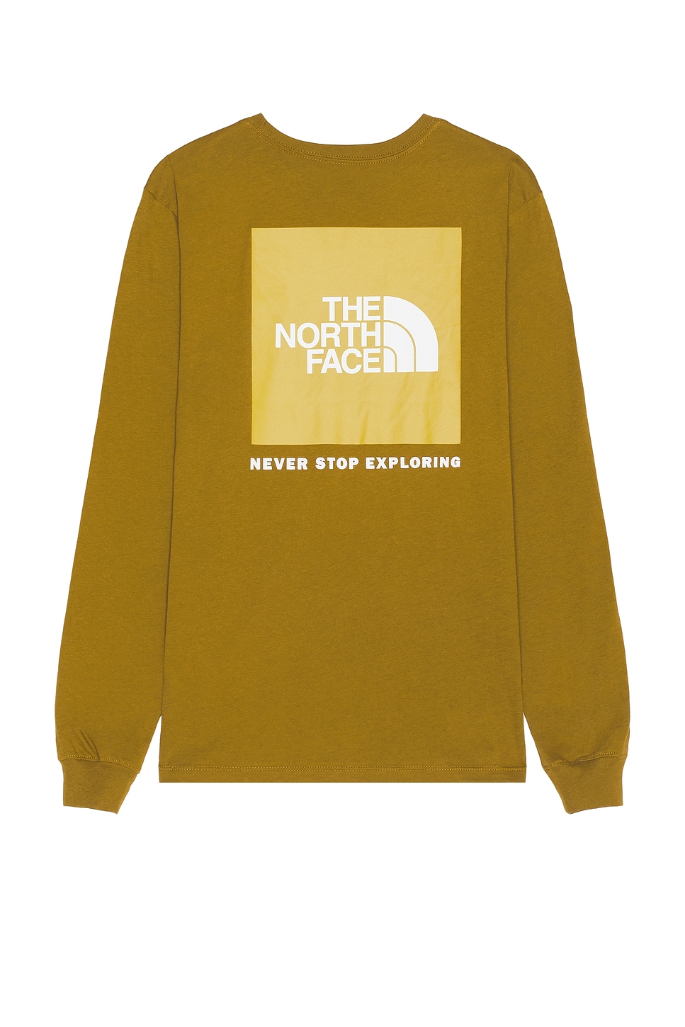 

Мужская футболка с длинным рукавом box nse The North Face, зеленый