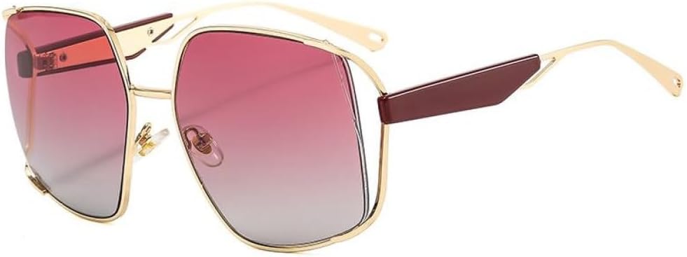 

Солнцезащитные очки MUTYNE Fashion Shield для мужчин и женщин, с градиентными линзами, металлической оправой, роскошные и универсальные, с защитой от УФ-излучения UV400, C3