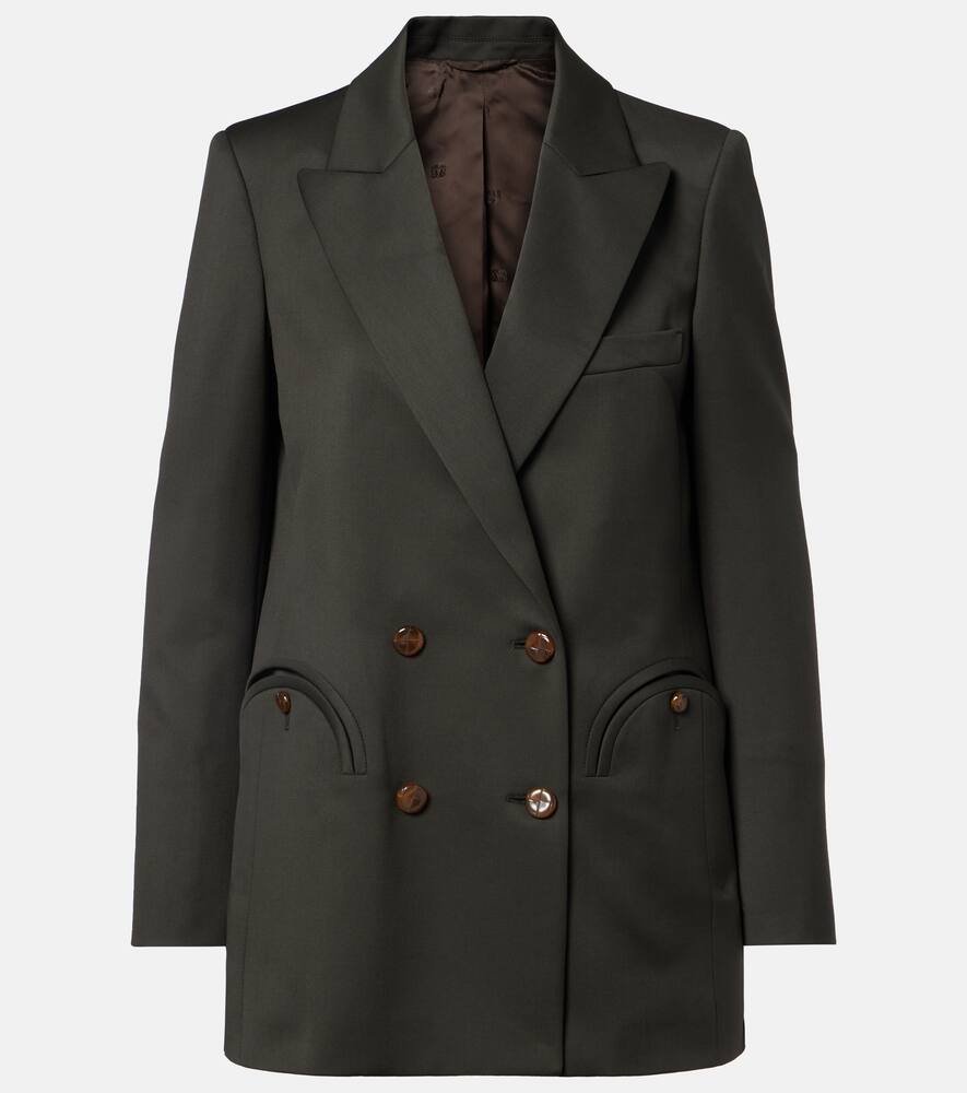 

Повседневный двубортный пиджак из шерсти и мохера Blazé Milano, Green