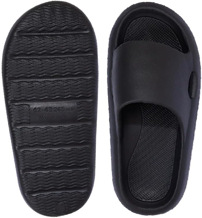 

Женские и мужские шлепанцы EDOSIR с облачным эффектом для душа и дома, большие размеры, черный