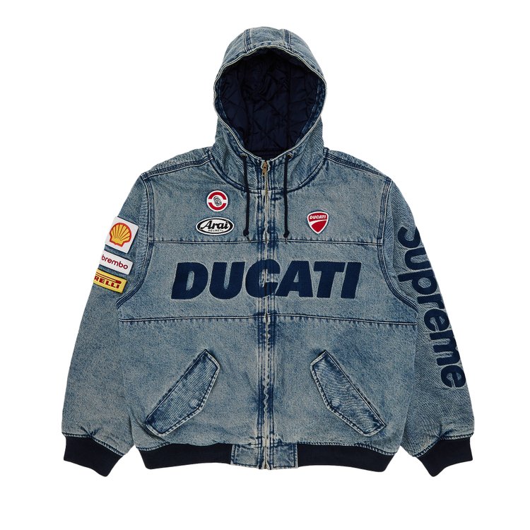 

Куртка Supreme x Ducati Hooded Racing Jacket, синий